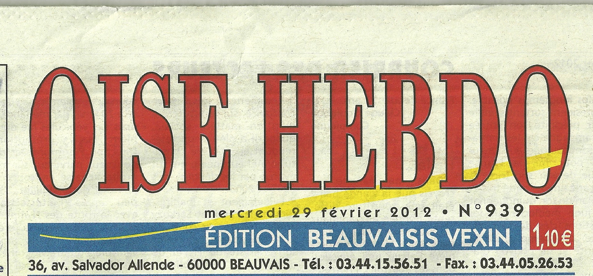 FFPA ARTICLE OISE HEBDO DU 29 02 2012 ENTETE0001