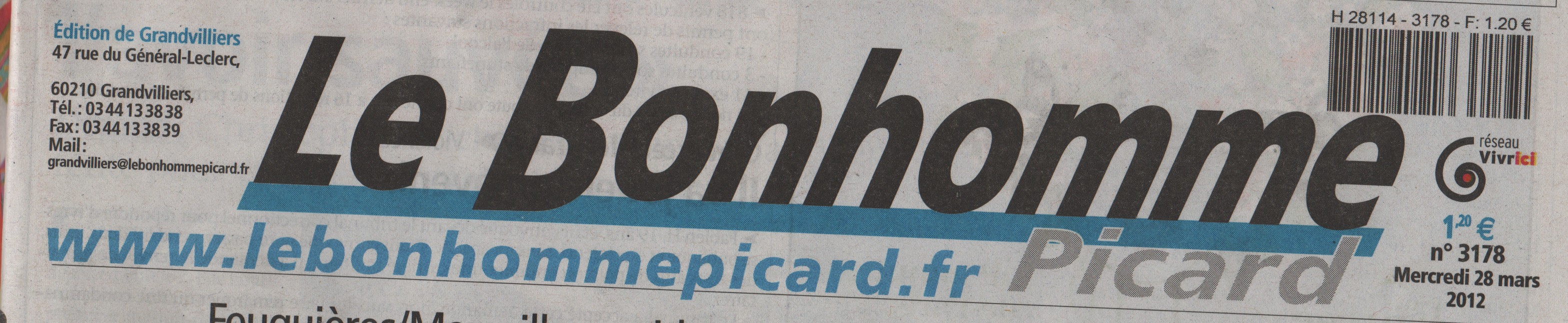 LE BONHOMME PICARD DU 28 MARS 2012