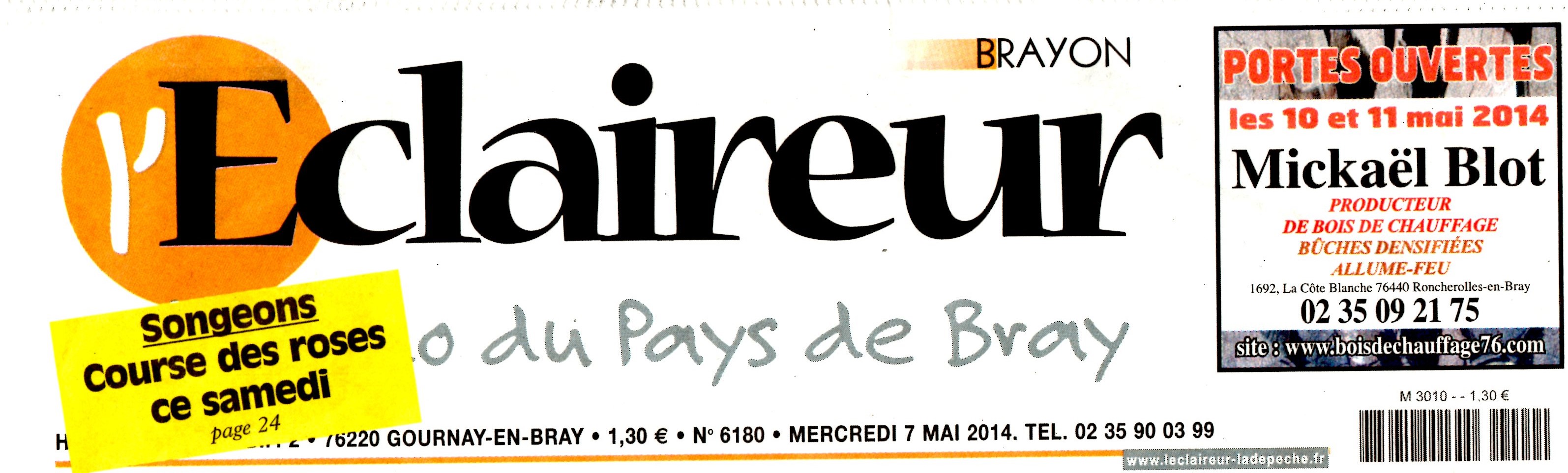 L'ECLAIREUR BRAYON 7 MAI 2014001